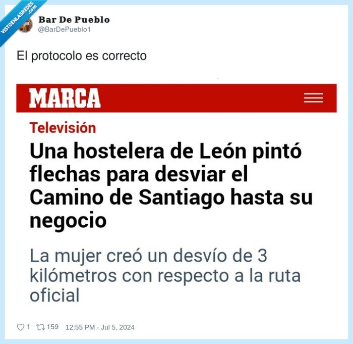 hostelera,leon,flechas,desviar,camino de santiago