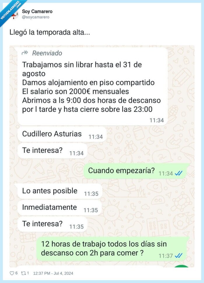 temporada,alta,abuso,trabajo,bar,camareros