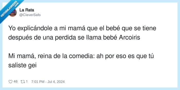 madre,bebe,arcoiris,comedia,perdida,aborto