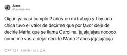 Enlace a Carolina es la típica chica tímida del trabajo, por @_juajuajuana