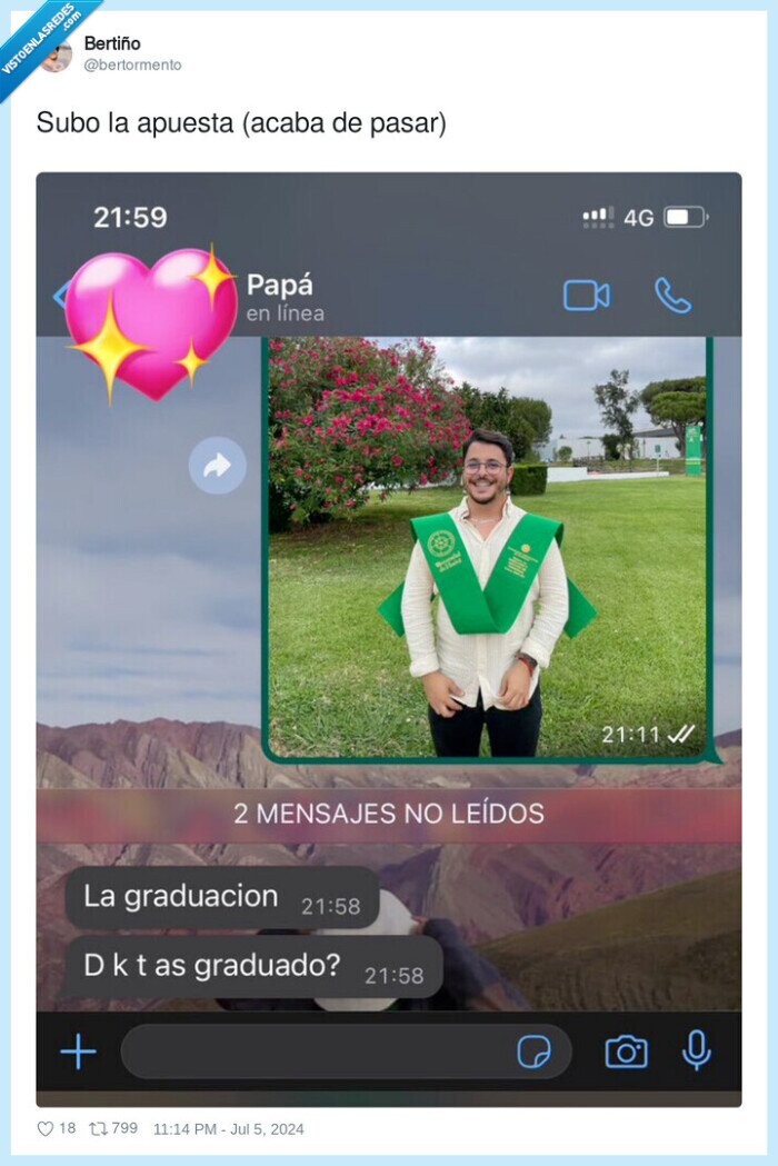 carrera,estudiar,graduación,padre,ni idea