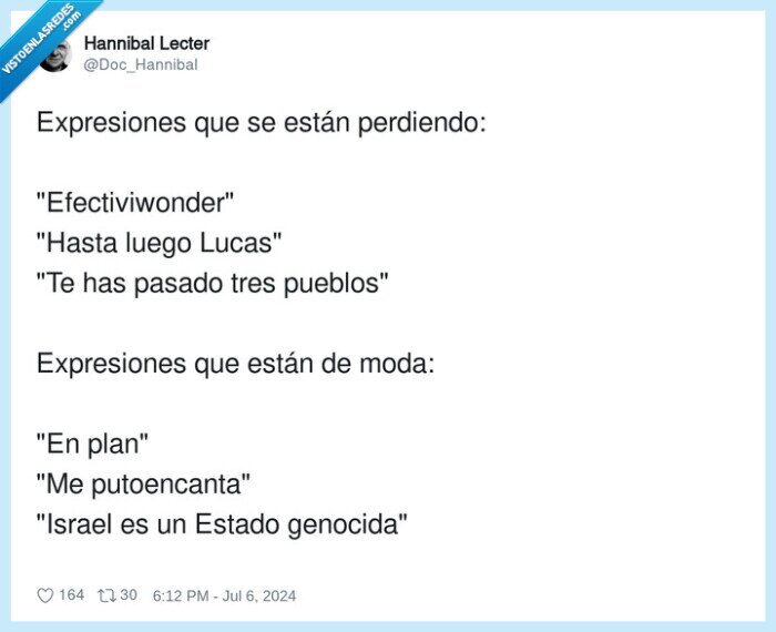 1602432 - Expresiones que se están perdiendo, por @Doc_Hannibal