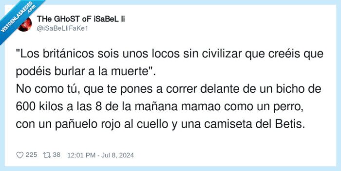 británicos,civilizar,camiseta,pañuelo,sanfermines,balconing,guiris