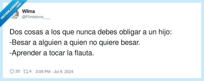 aprender,obligar,hijos,besos,flauta