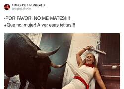 Enlace a Una dirigente de Vox en Navarra viraliza una cornada fake en los Sanfermines, por @iSaBeLIiFaKe1