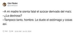 Enlace a La dextrosa por dentro, por @ClintPiticlint