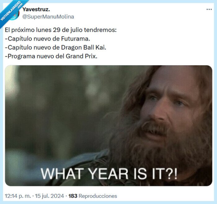 29 de julio,año,grand prix,futurama,dragon ball