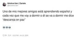 Enlace a Yo dormiría con un ojo medio abierto, por @blindma1den