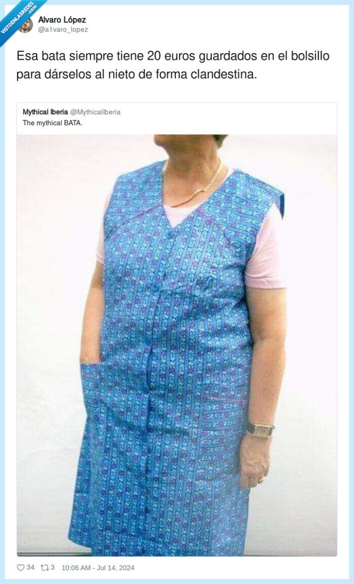 clandestina,dinero,bata,abuela,bolsillo