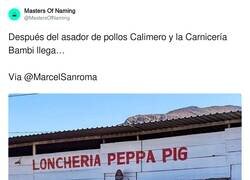 Enlace a Lonchería Peppa Pig, por @MastersOfNaming