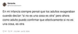 Enlace a Si no es una cosa es otra, por @marianawismann
