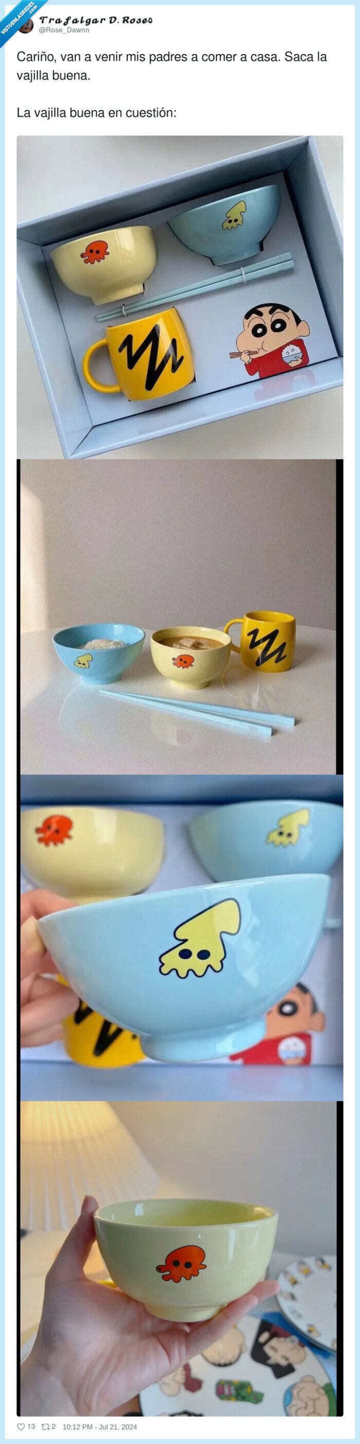 shinchan,invitados,sacar,vajilla,padres,venir,comer