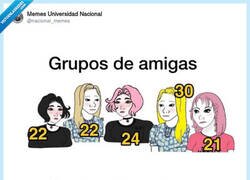 Enlace a Variedad de edades entre amigos, por @nacional_memes