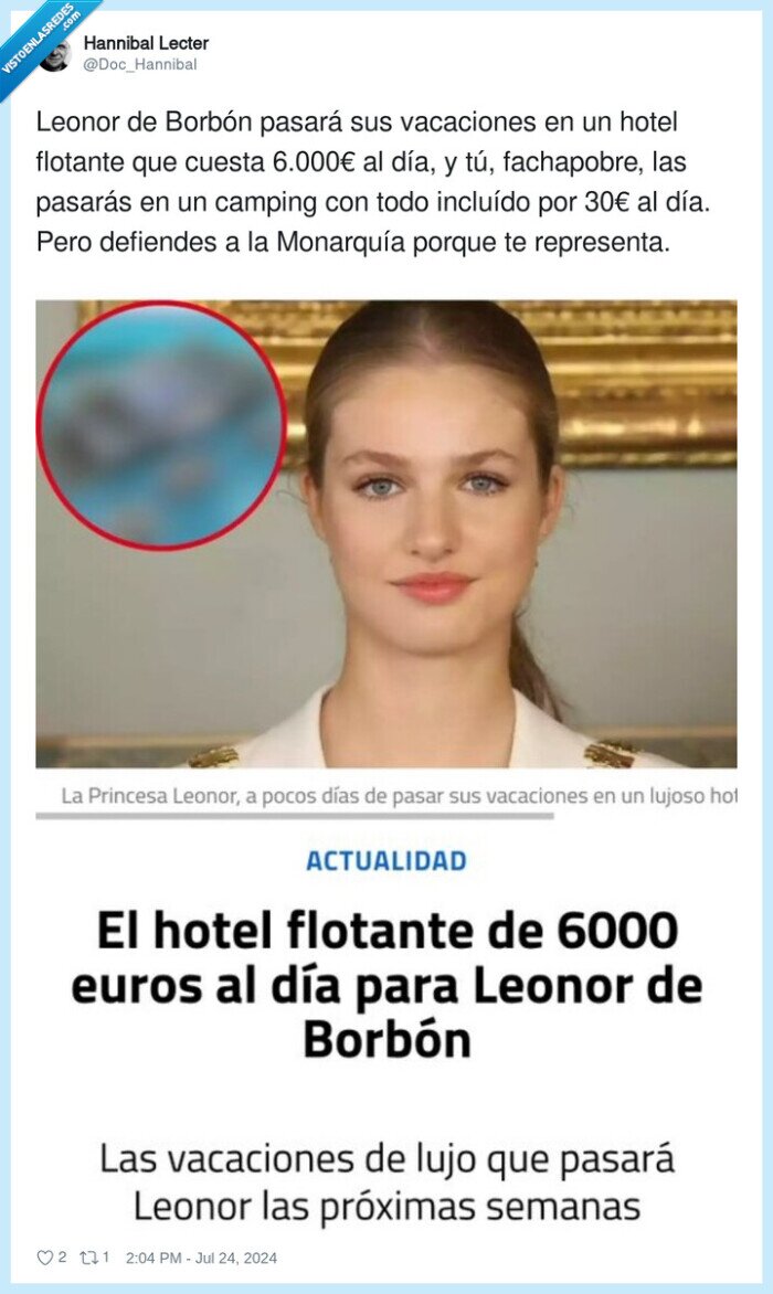 leonor,rica,vacaciones,monarquía