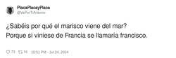 Enlace a ¿Sabéis por qué el marisco viene del mar?, por @VaPorTiAntonio