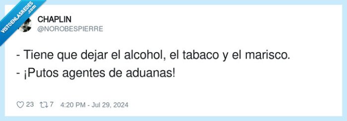 alcohol,marisco,agentes,aduanas,tabaco