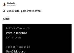 Enlace a Así estamos de la cabeza los que nos informamos en twitter, por @Cintiarella