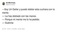 Enlace a Doblar una cuchara con la mente, por @WanchopeMr