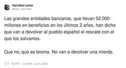 Enlace a ¿Cuando van a devolver lo del rescate?, por @Doc_Hannibal