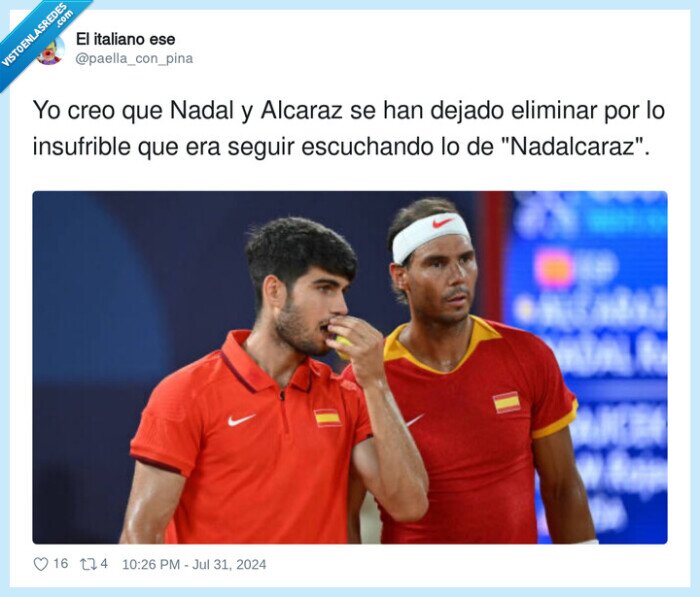 insufrible,nadalcaraz,eliminar,alcaraz,jjoo