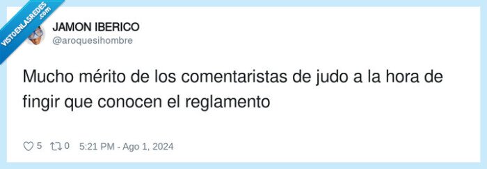 comentaristas,reglamento,mérito,jjoo,judo