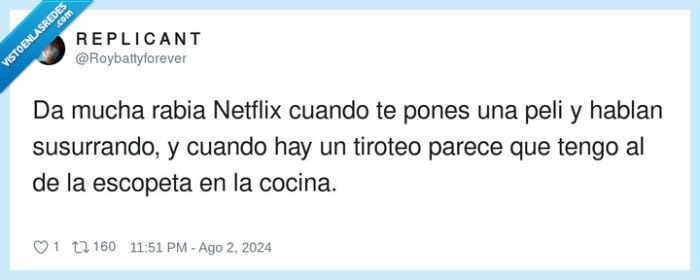 susurrando,escopeta,netflix,tiroteo,ruido,volumen