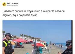 Enlace a España: Okupar casas sí, dejar silla y sombrillas en la playa, no, por @antihacienda