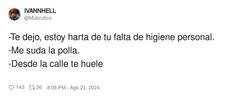 Enlace a Qué asco, por @Mubrutico