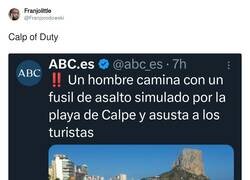 Enlace a Calp of Duty, por @Franjorodowski