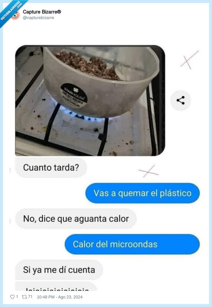 calentar,plastico,microondas,fuego