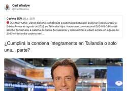 Enlace a Yo creo que la cumplirá por partes, pero aún así debe estar destrozado. Eso por no hablar del estado de los miembros de se familia, por @CarlWinslou