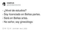 Enlace a Licenciado en Bellas partes, por @NOROBESPIERRE