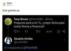 Enlace a Mejor fecha para visitar Roma y Florencia, por @Genko