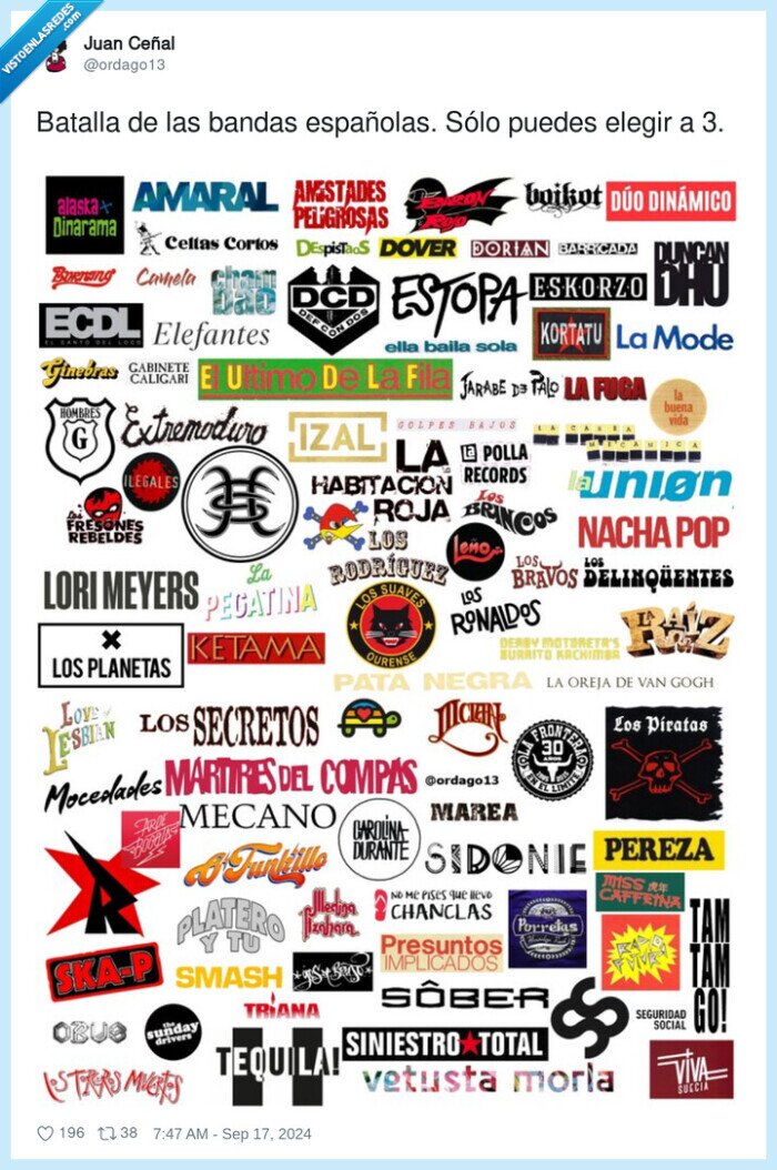 españolas,batalla,bandas,elegir