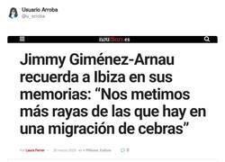 Enlace a Jimmy fue un grande, DEP, por @u_arroba