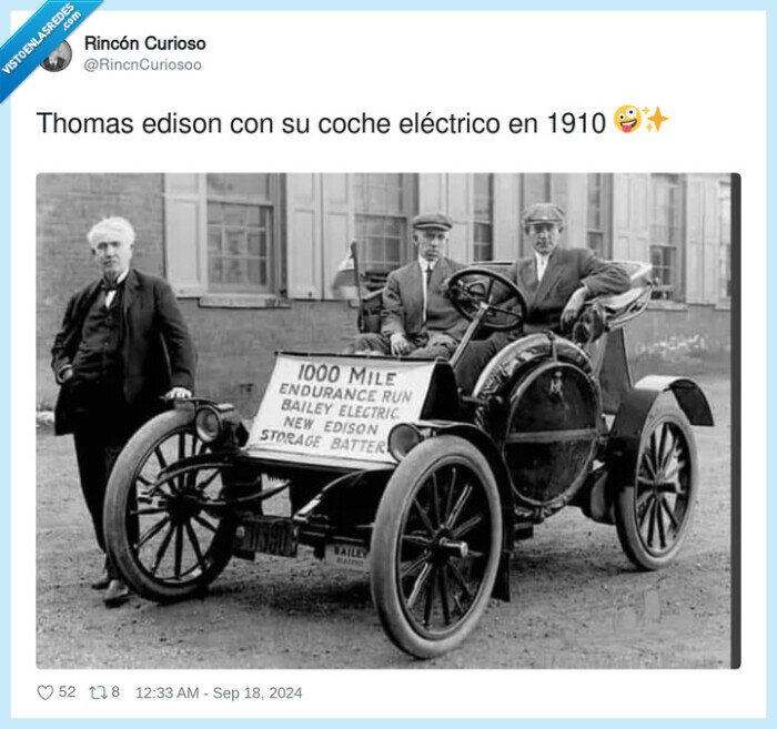 eléctrico,thomas edison,coche