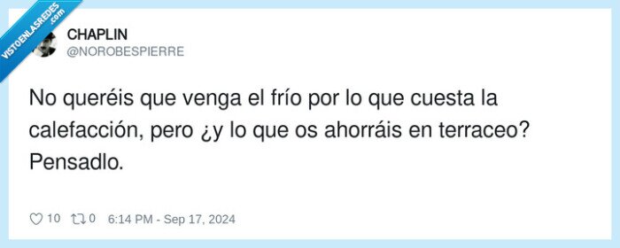 calefacción,ahorrar,terraceo,costar,precio
