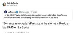 Enlace a Se viene borrasca el finde, por @PeliDeTarde