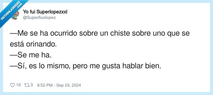 ocurrido,orinando,chiste,hablar