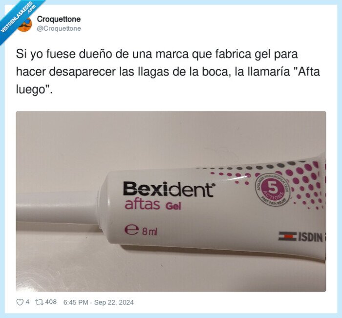 crema,bexident,aftas,hasta luego