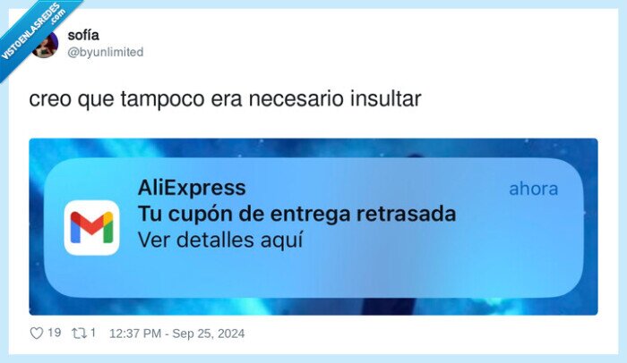 necesario,insultar,retrasada,entrega,aliexpress