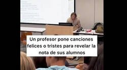 Enlace a El profe cabrón: pone canciones felices o tristes para revelar la nota de sus alumnos