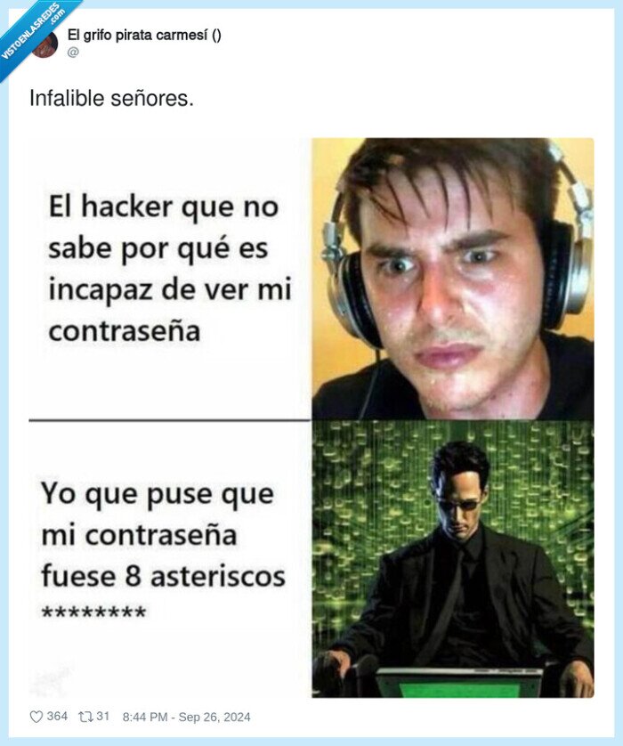 infalible,señores,asteriscos,contraseña