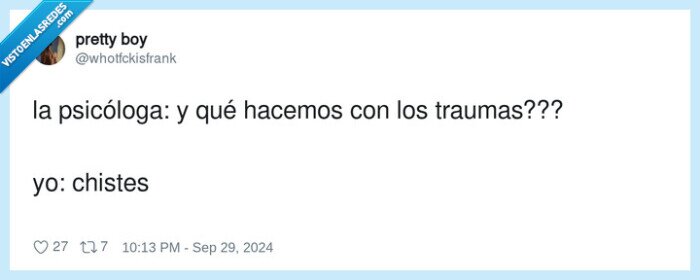 psicóloga,traumas,chistes