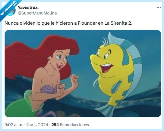 flounder,la sirenita