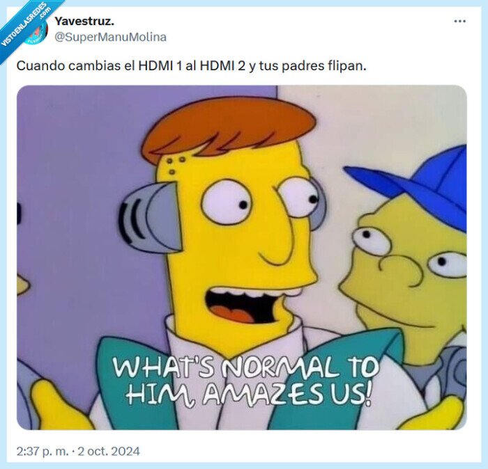 hdmi,los simpson,padres