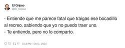 Enlace a Bocadillos en el recreo, por @El_Gripao