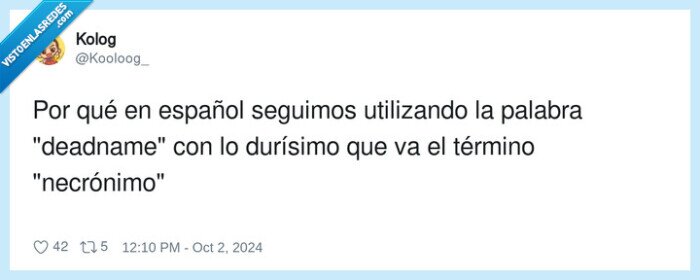 necrónimo,español,deadname