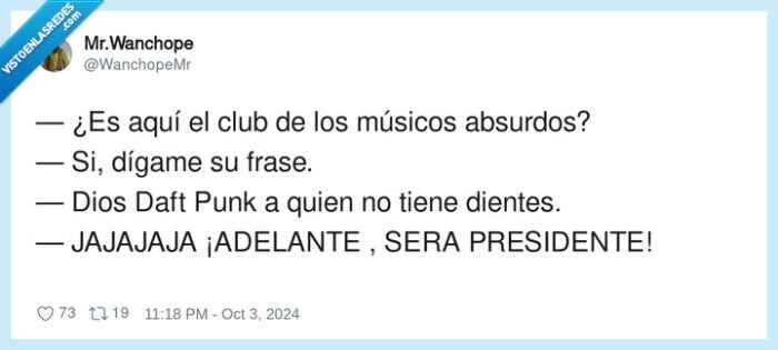 presidente,músicos absurdos,daft punk