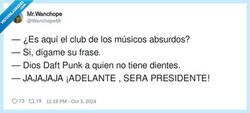 Enlace a El club de los músicos absurdos, por @WanchopeMr